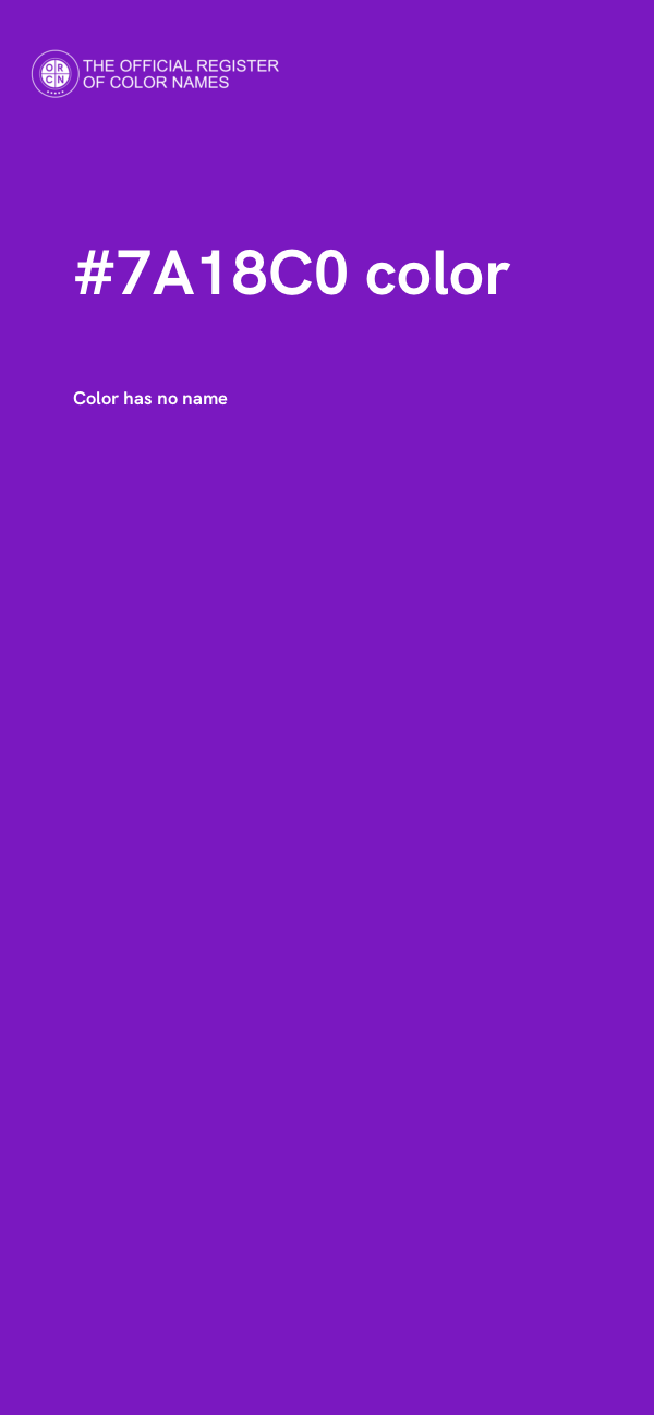 #7A18C0 color image