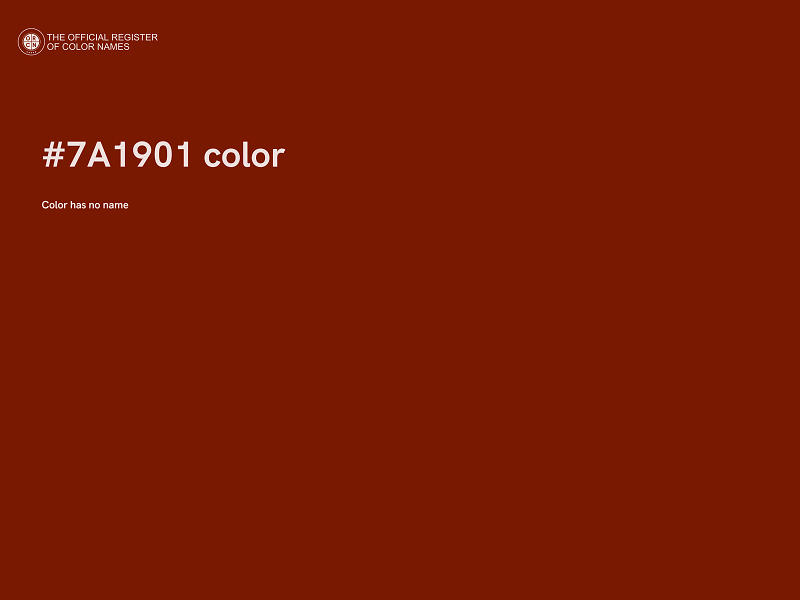 #7A1901 color image