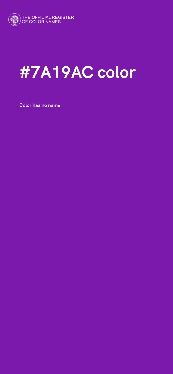#7A19AC color image