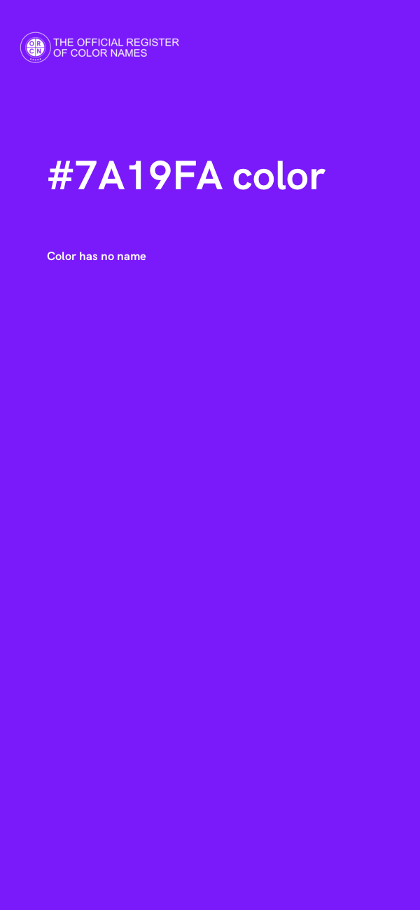 #7A19FA color image