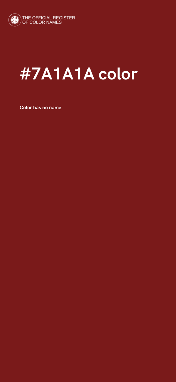 #7A1A1A color image