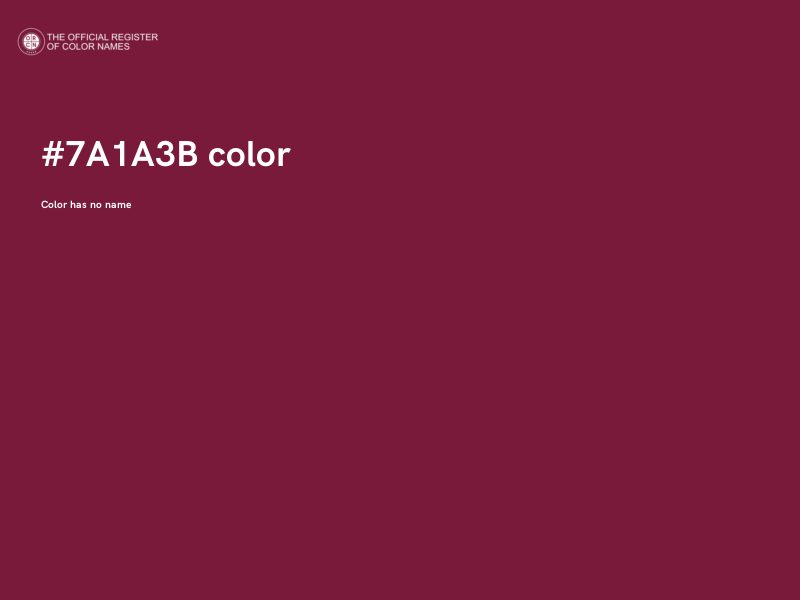 #7A1A3B color image