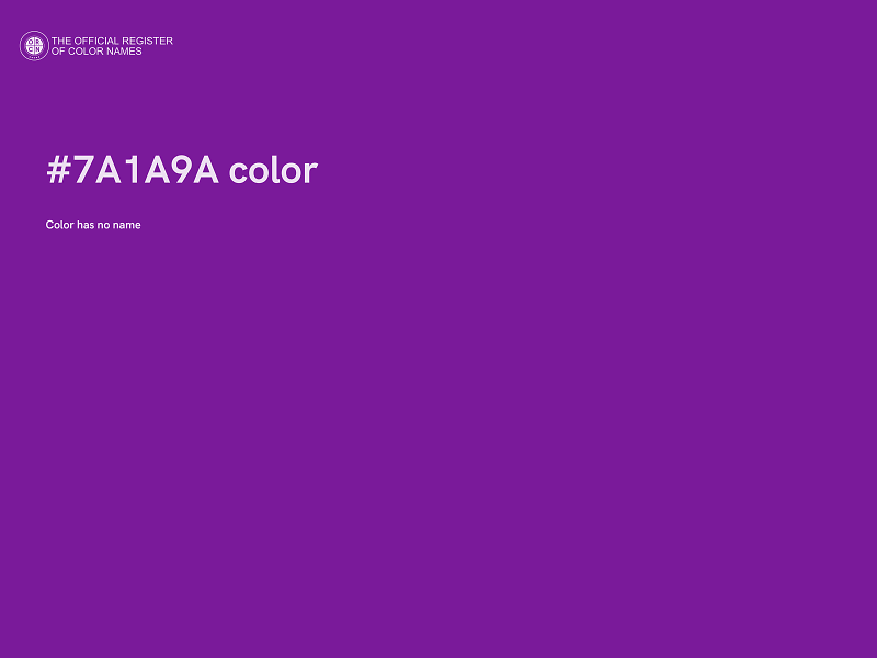 #7A1A9A color image