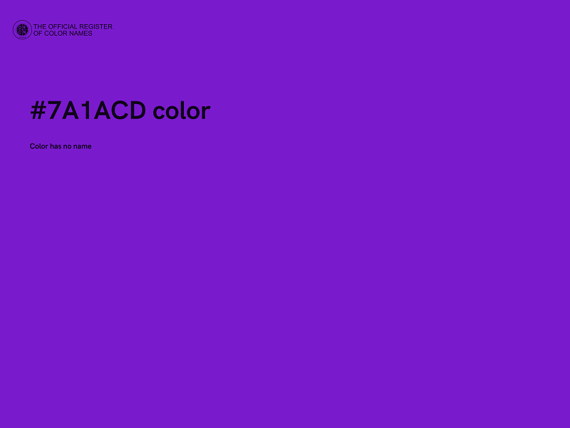 #7A1ACD color image