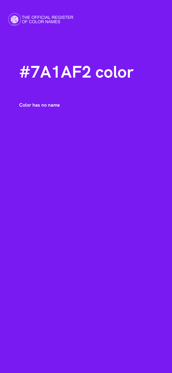 #7A1AF2 color image
