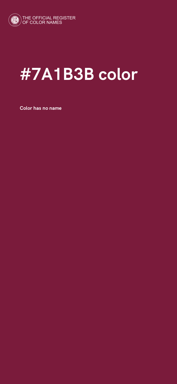 #7A1B3B color image