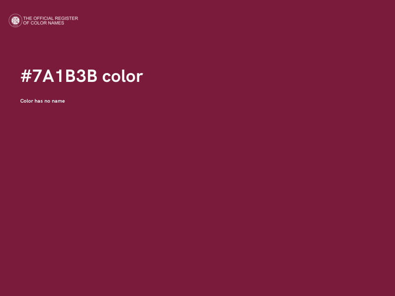 #7A1B3B color image