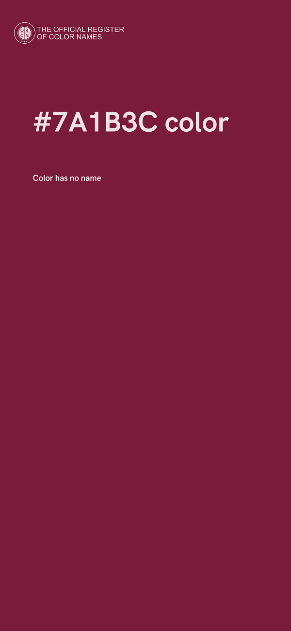 #7A1B3C color image