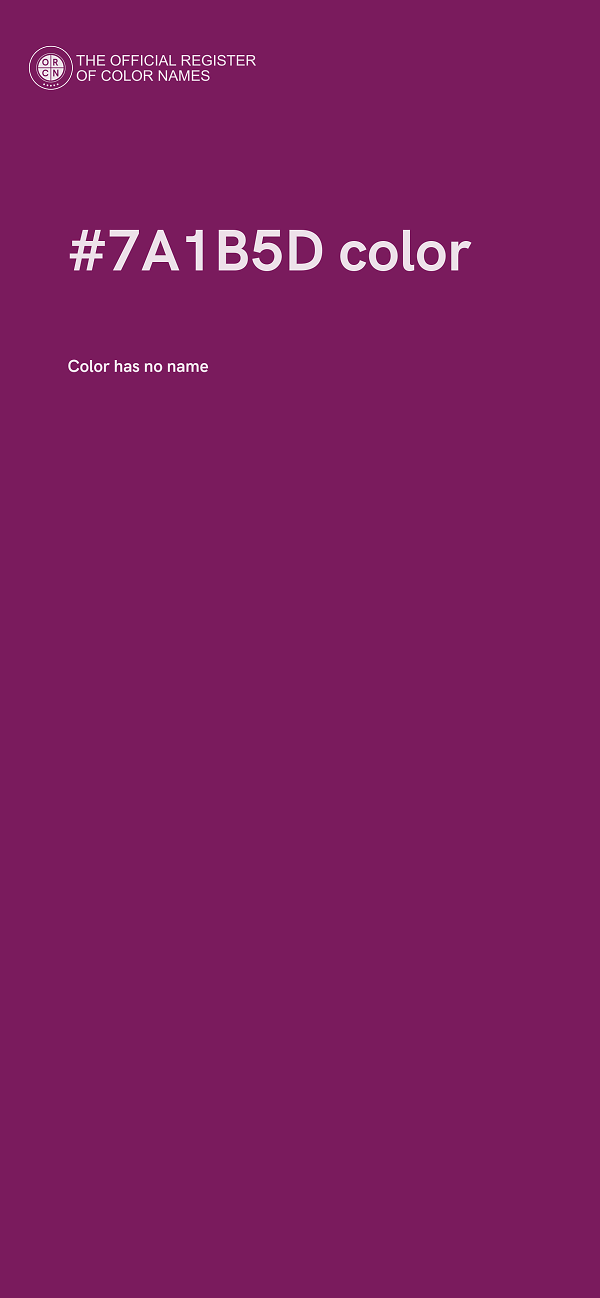 #7A1B5D color image
