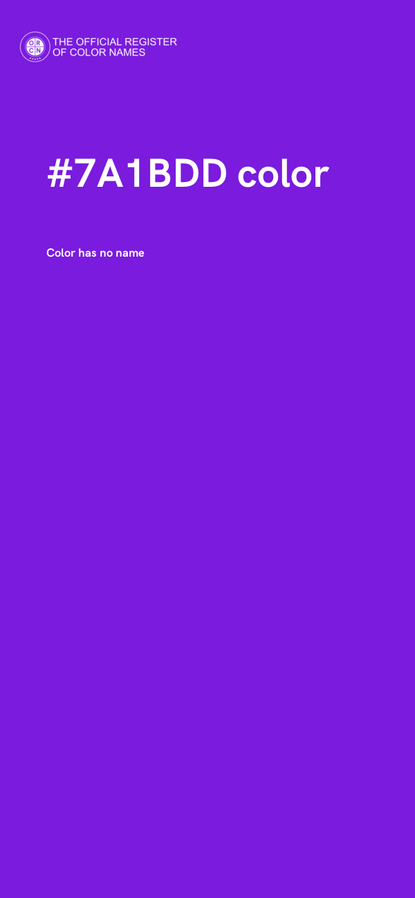 #7A1BDD color image