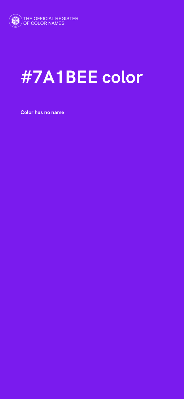 #7A1BEE color image