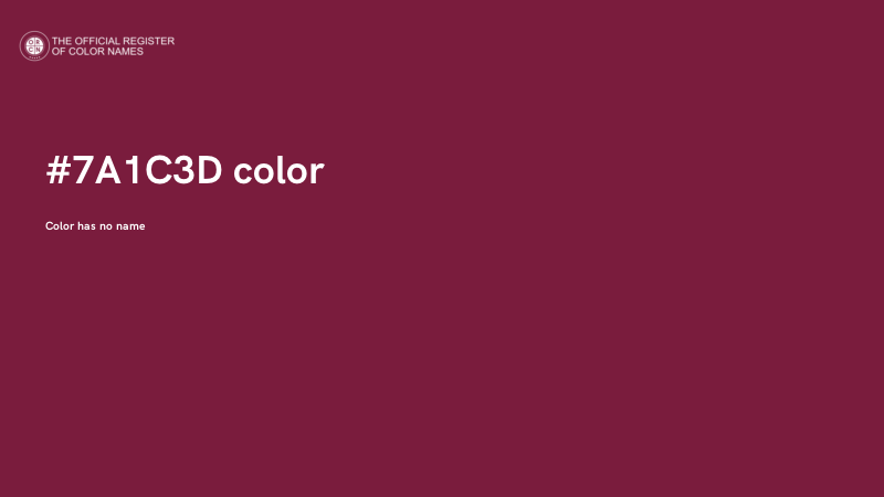 #7A1C3D color image