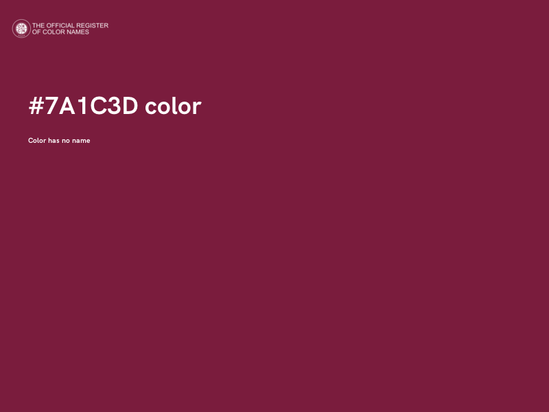 #7A1C3D color image