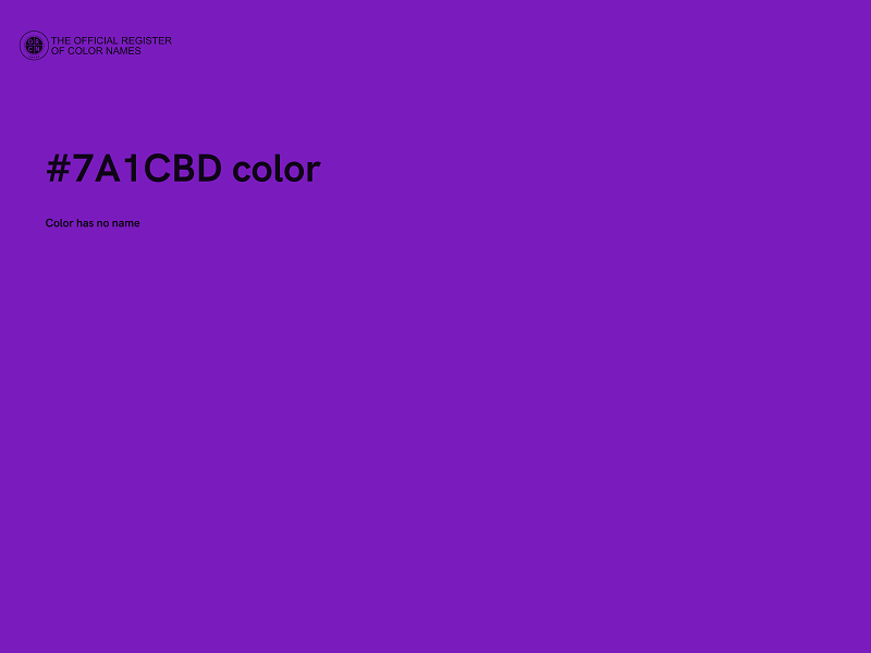 #7A1CBD color image