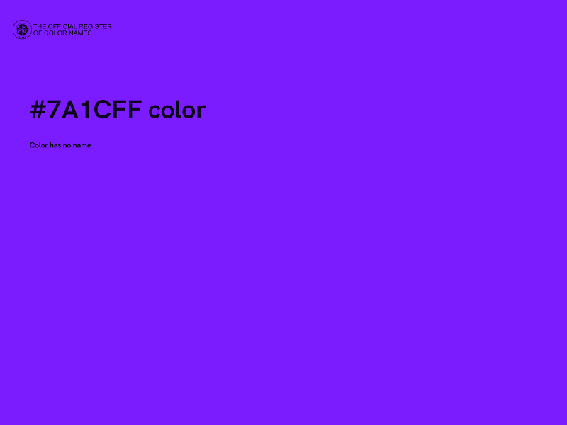 #7A1CFF color image