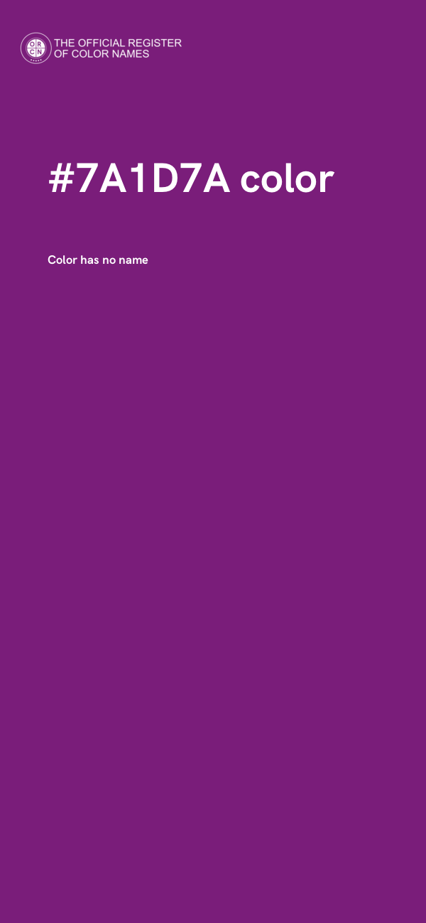 #7A1D7A color image