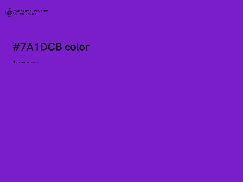 #7A1DCB color image