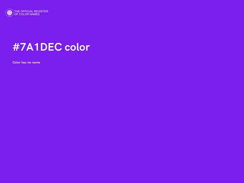 #7A1DEC color image