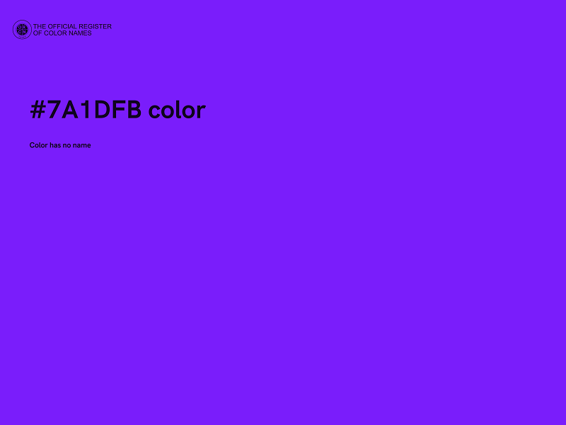 #7A1DFB color image