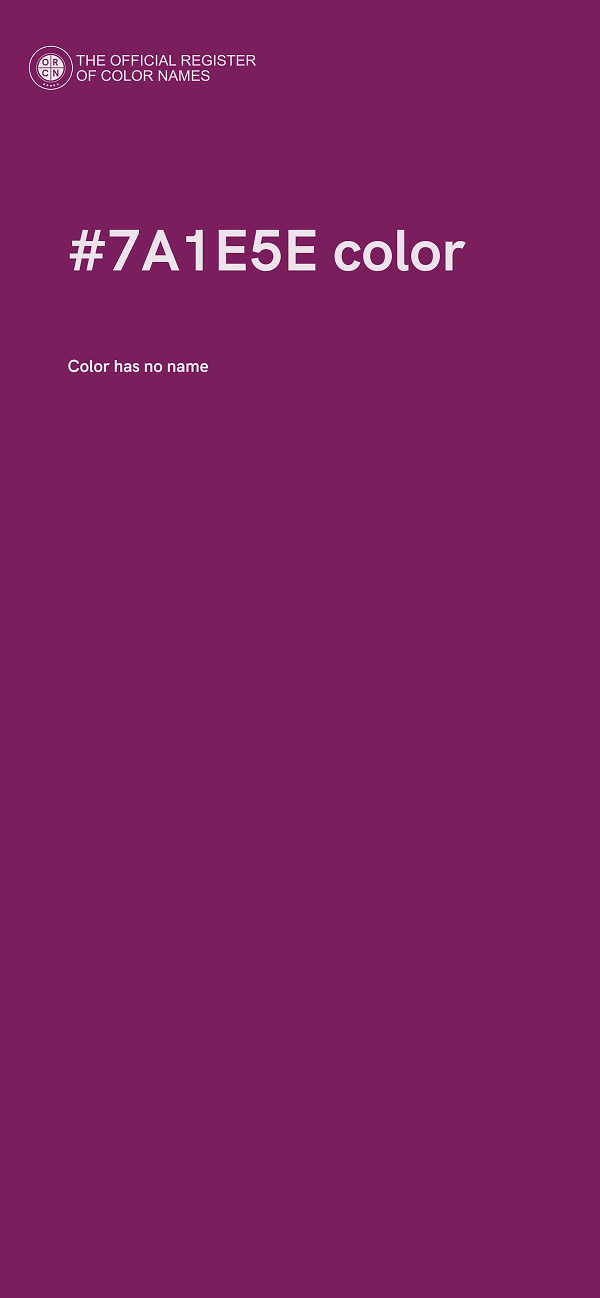 #7A1E5E color image