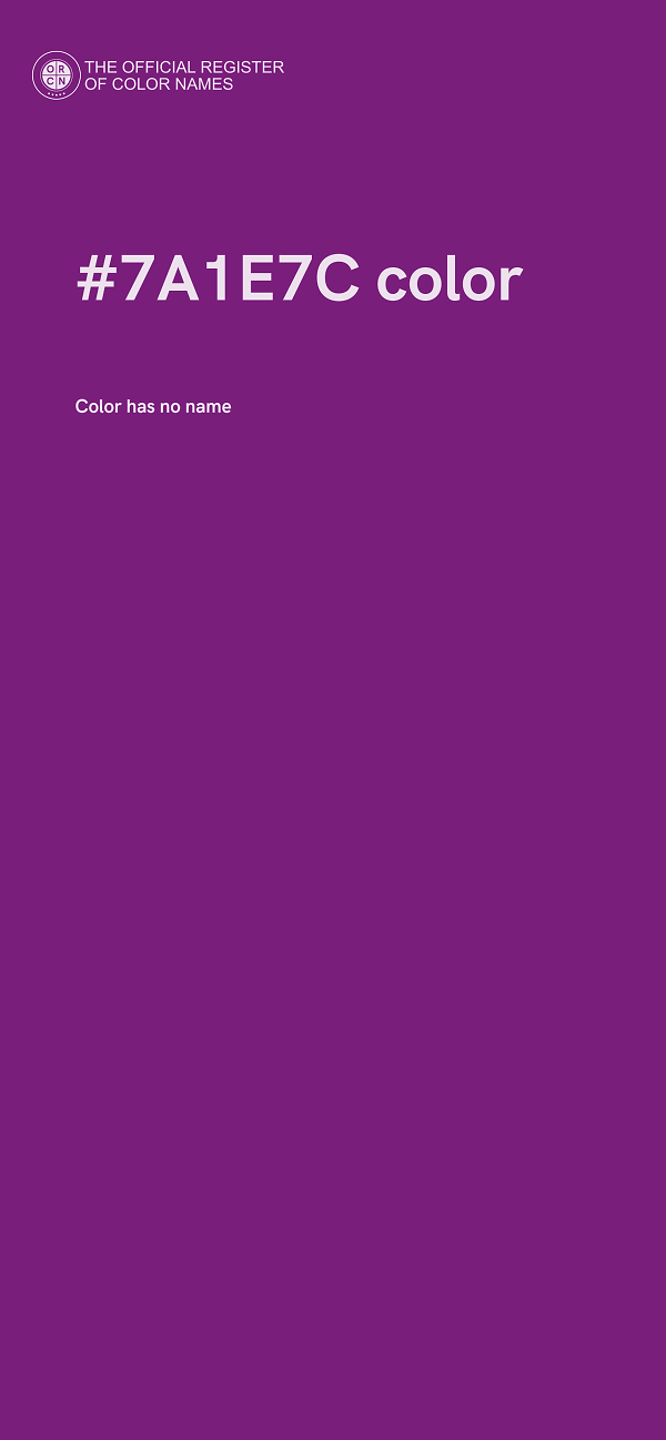 #7A1E7C color image