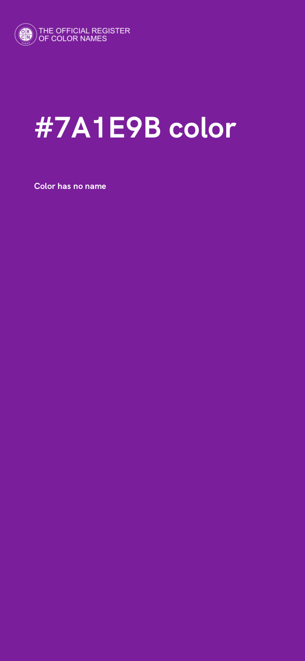 #7A1E9B color image
