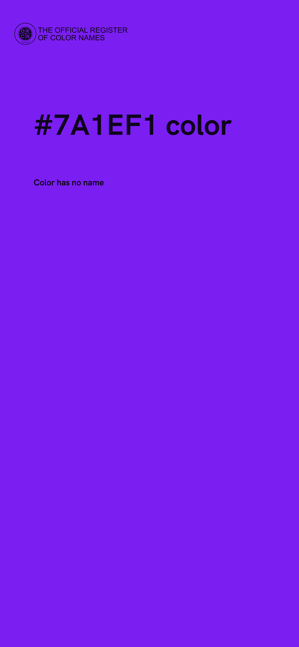 #7A1EF1 color image