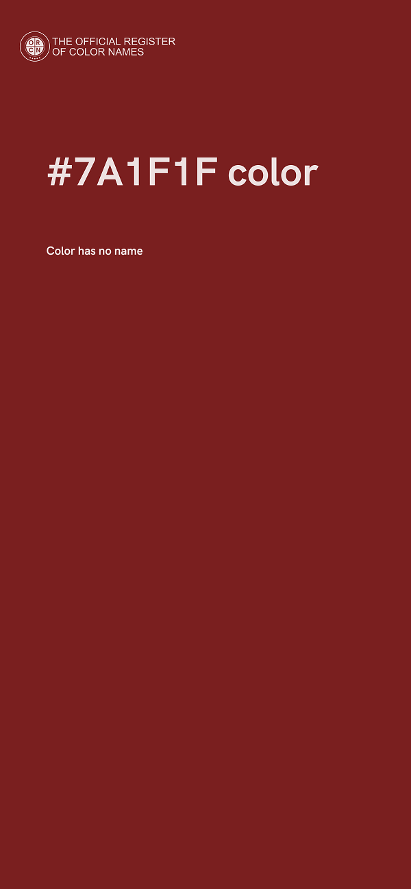 #7A1F1F color image