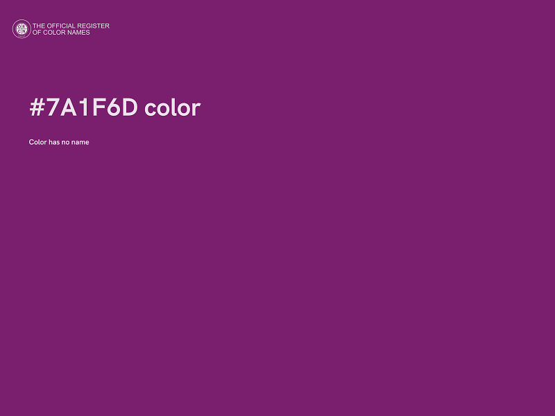 #7A1F6D color image