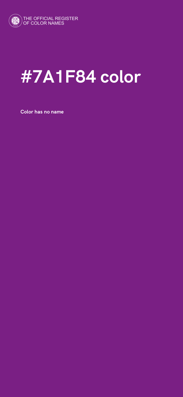 #7A1F84 color image