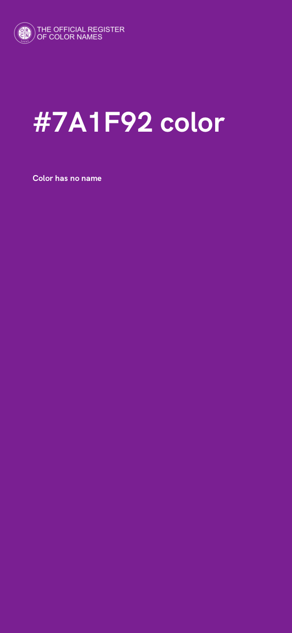 #7A1F92 color image