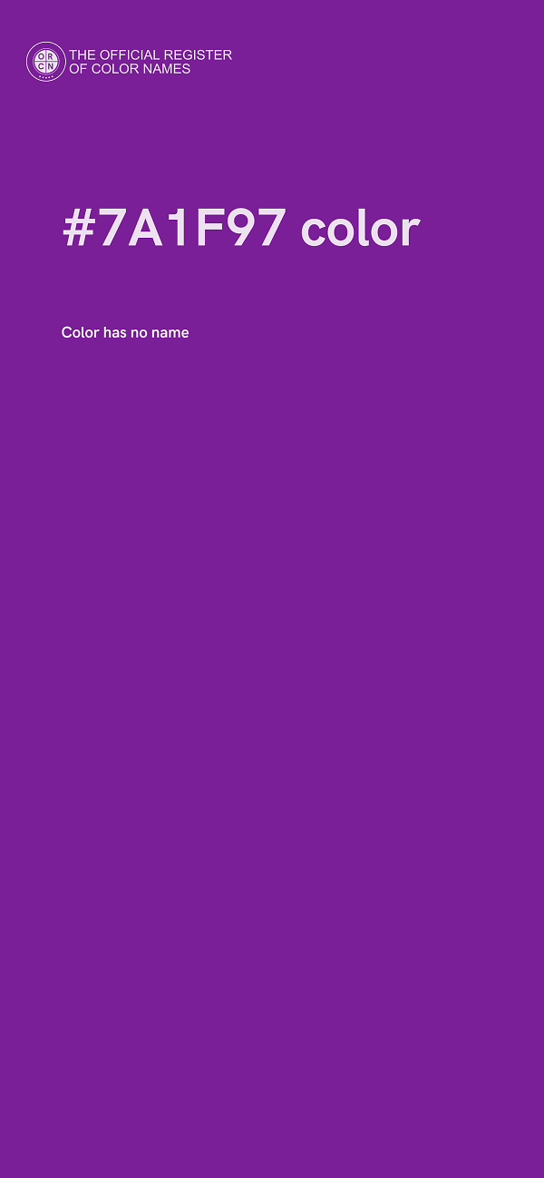 #7A1F97 color image