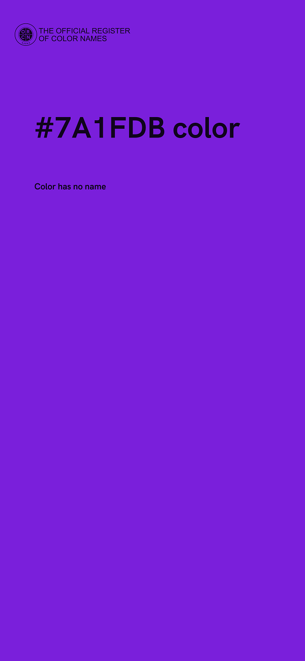 #7A1FDB color image