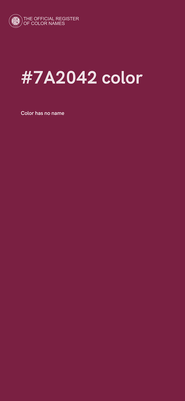 #7A2042 color image