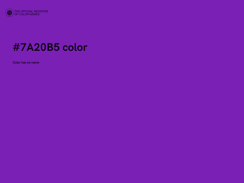 #7A20B5 color image