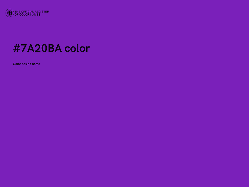 #7A20BA color image