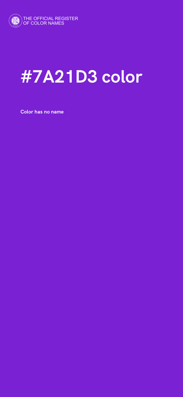 #7A21D3 color image