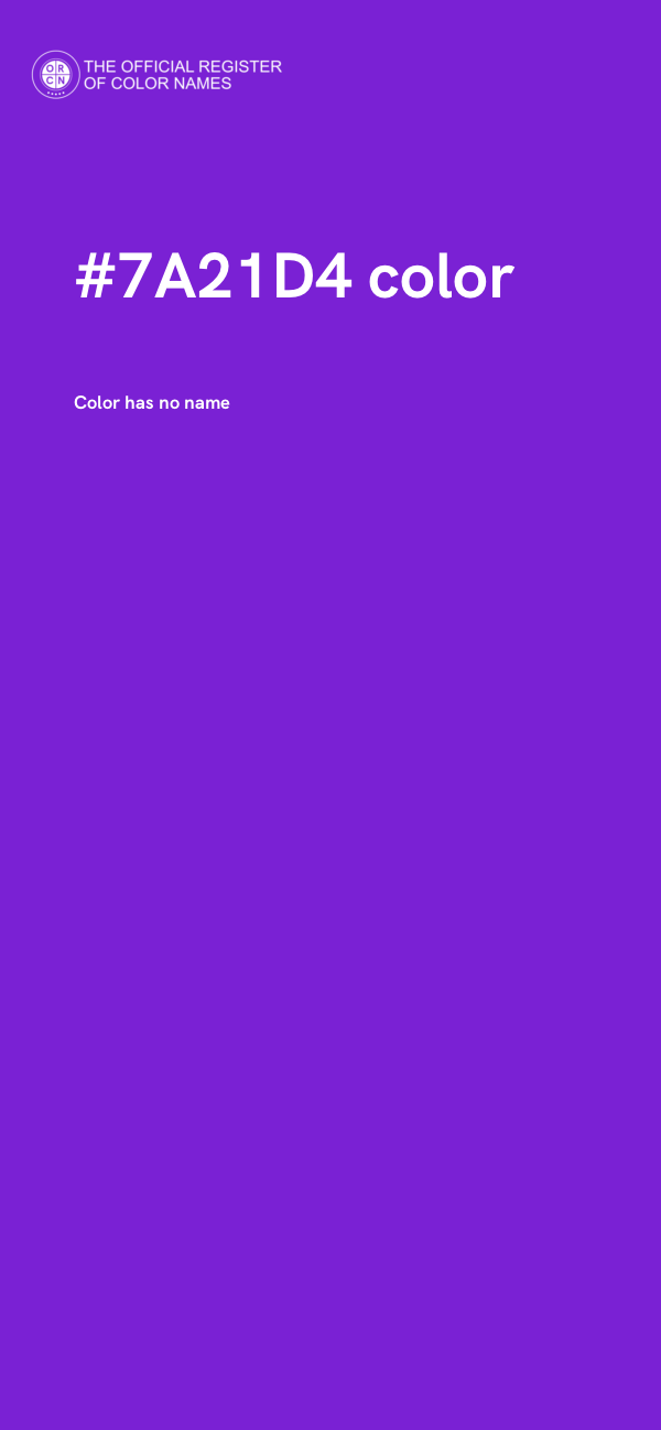 #7A21D4 color image