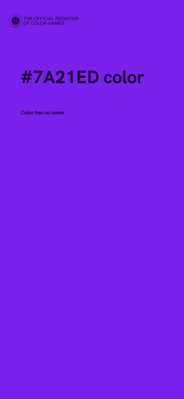 #7A21ED color image