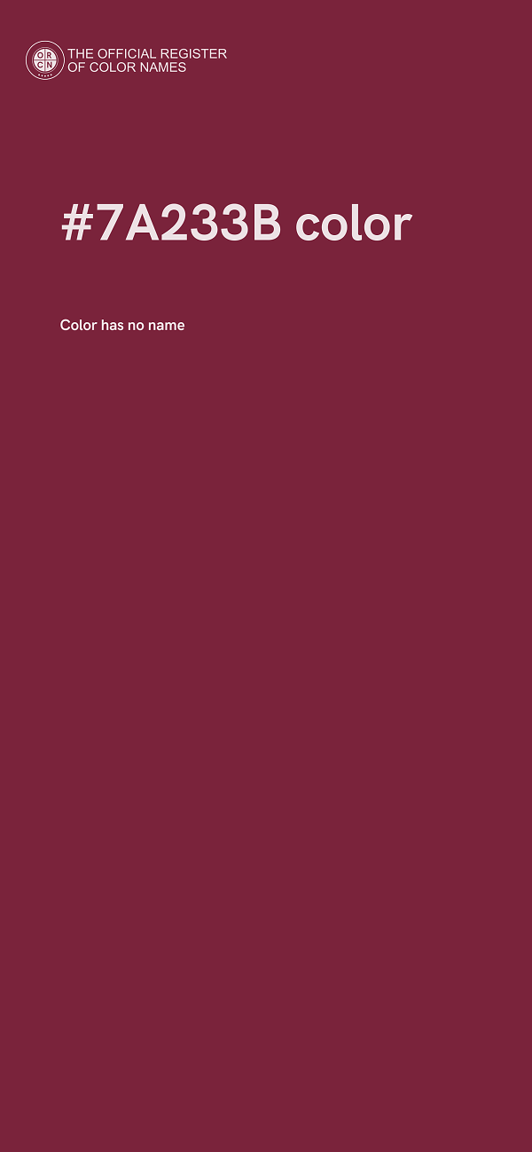 #7A233B color image