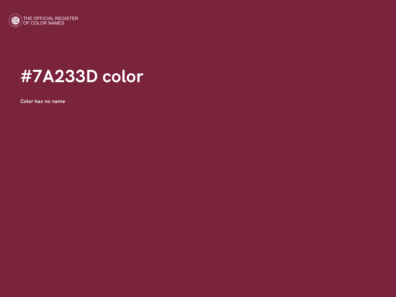 #7A233D color image