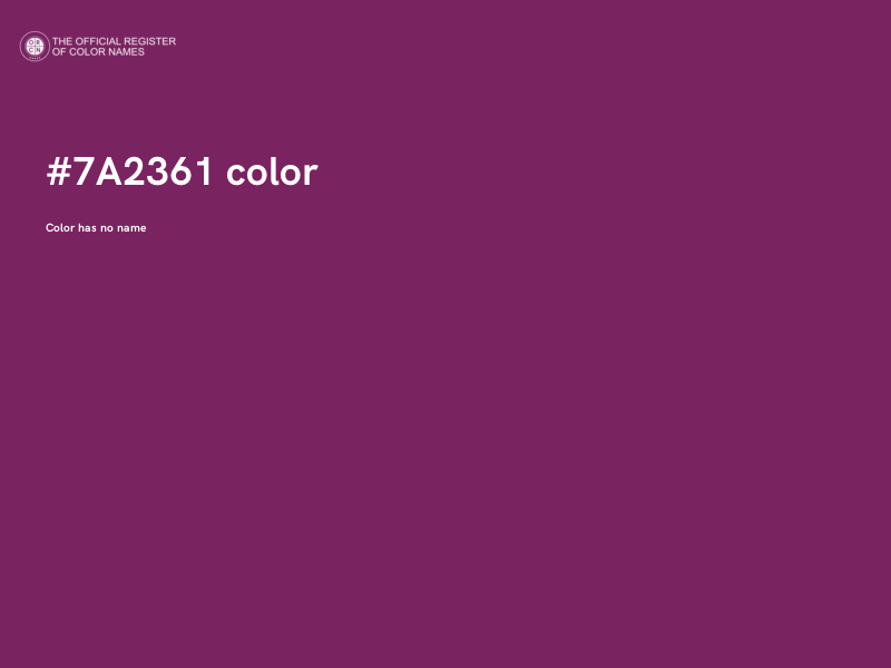 #7A2361 color image