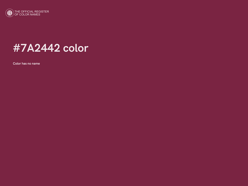 #7A2442 color image