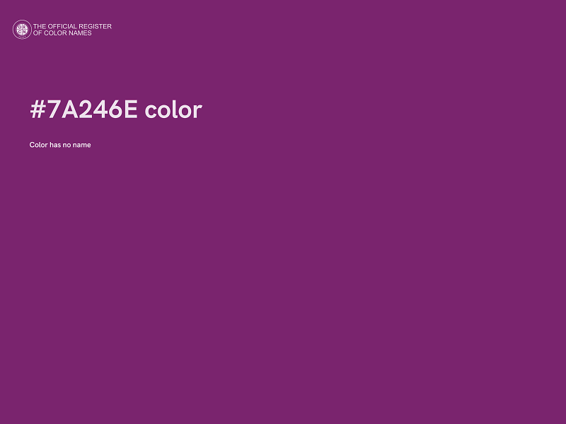 #7A246E color image