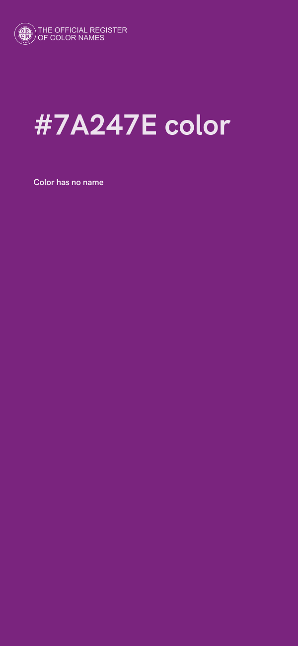 #7A247E color image