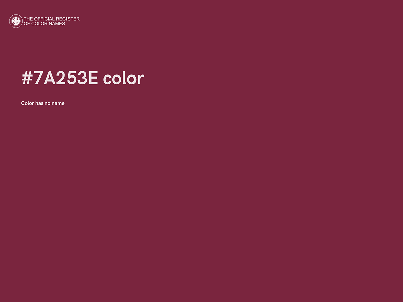 #7A253E color image