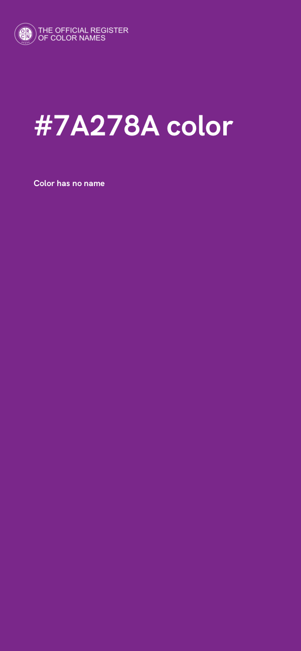 #7A278A color image