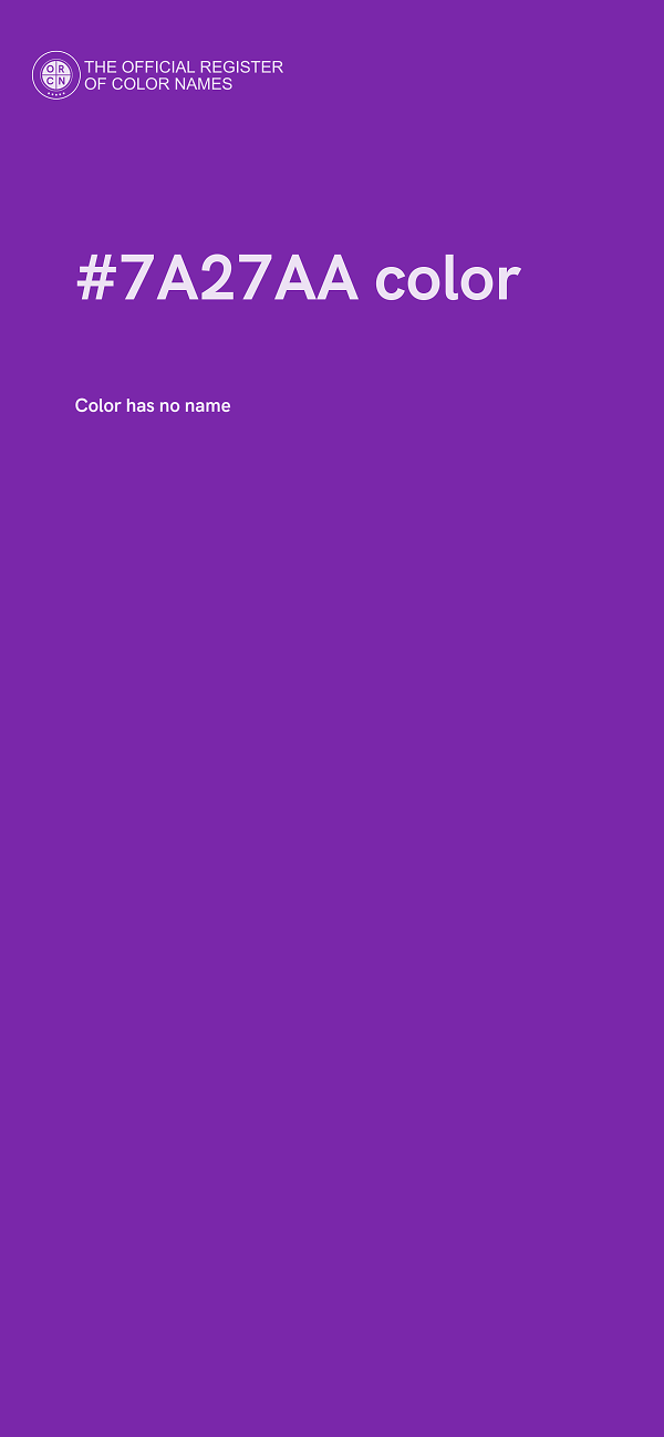 #7A27AA color image