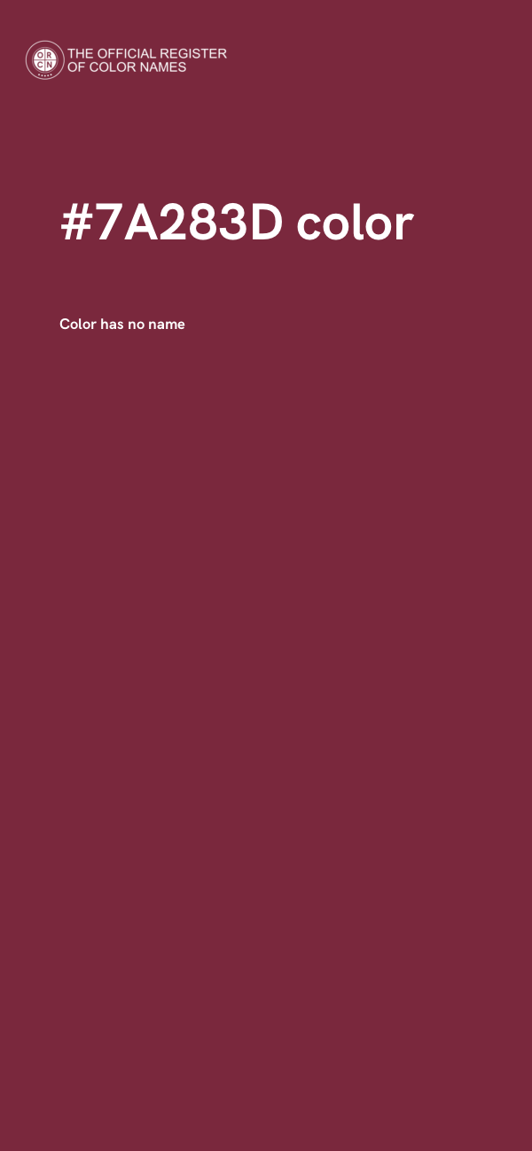 #7A283D color image