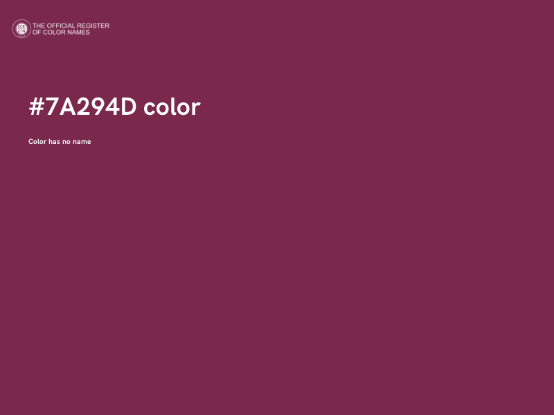 #7A294D color image
